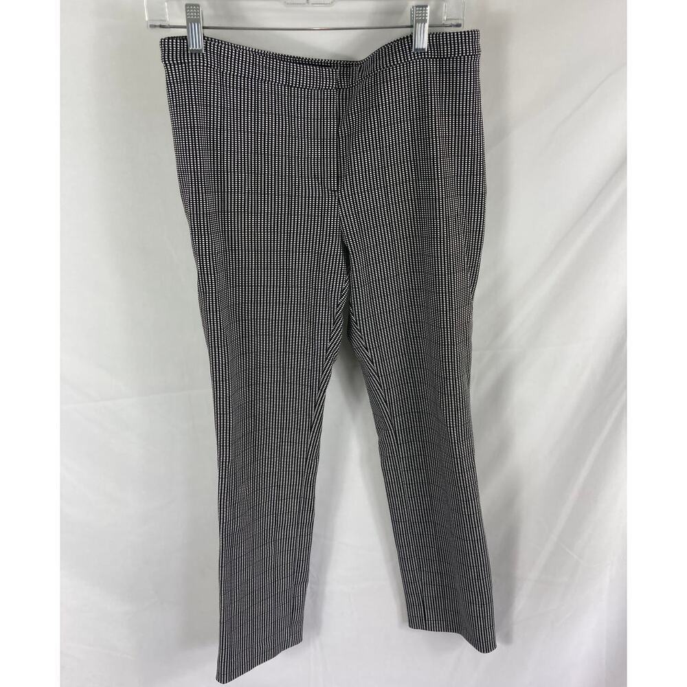 Theory Classic Skinny Stretch Black White Palmina Size 6